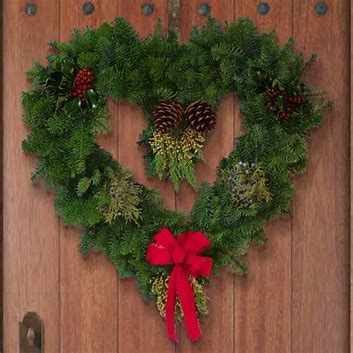 Xmas heart wreath